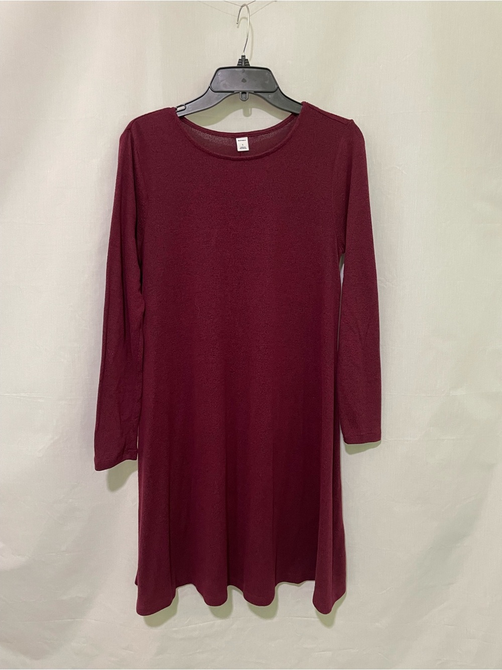Old Navy Women's Long Sleeve Burgundy Midi Dress Size Small